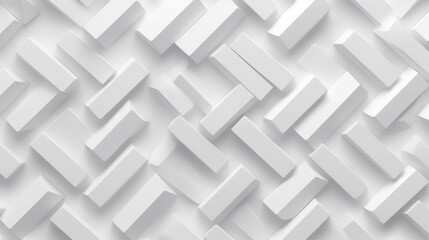 Wall Mural - Abstract geometric white patterns.