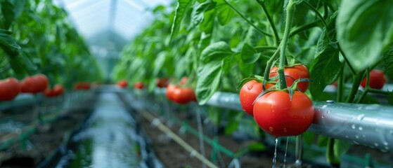 Efficient Irrigation System in Greenhouse Ensuring Optimal Crop Moisture Levels