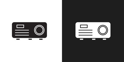 Wall Mural - Projector icon line art vector