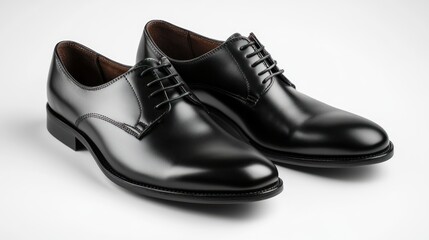 Wall Mural - Classic Black Leather Dress Shoes