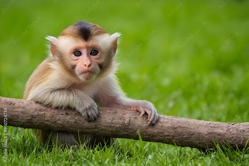 Capuchin monkey collection sitting and portrait isolated beautiful pic ...