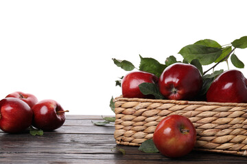 Wall Mural - PNG, Red apples, isolated on white background