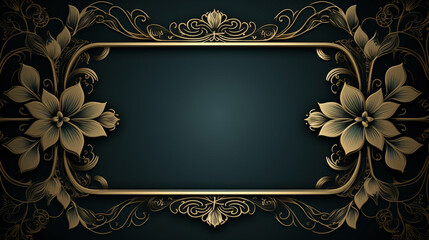 Wall Mural - classic background, ornamental frame