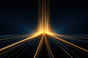 Poster - Futuristic glowing lines background