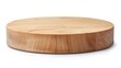 © UGM - Photography of a wooden round podium for product presentation