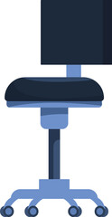 Poster - Comfortable office chair with wheels designed for productivity and style in a professional setting
