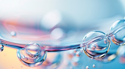 Poster - 8k resolution macro image of a soap bubble's surface, swirling iridescent colors and thin-film inter