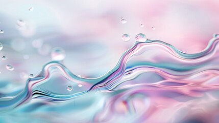 Poster - 8k resolution macro image of a soap bubble's surface, swirling iridescent colors and thin-film inter