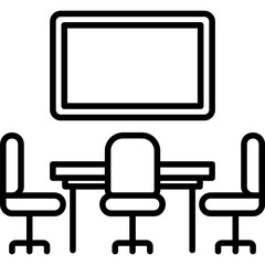 Sticker - Meeting Room Icon