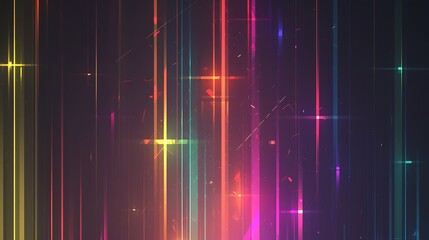 Wall Mural - A colorful, multi-colored background with a few bright stars. The background is a mix of different colors, creating a vibrant and lively atmosphere. The stars are scattered throughout the background