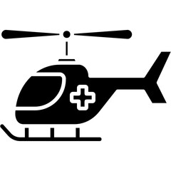 Canvas Print - Helicopter Rescue Icon