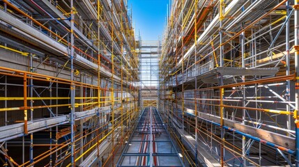 Poster - Scaffolding systems in industrial facilities support equipment maintenance, process upgrades, and facility expansions.