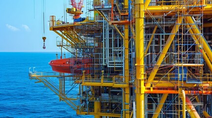 Scaffolding systems in offshore and marine industries facilitate shipyard operations, offshore platform maintenance, and underwater construction projects