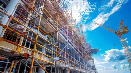 Poster - scaffolding systems in offshore and marine industries facilitate shipyard operations, offshore platf