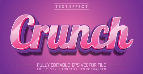 Poster - Crunch pink font Text effect editable