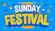 © hiznysyahril - Sunday festival 90s party editable text effect