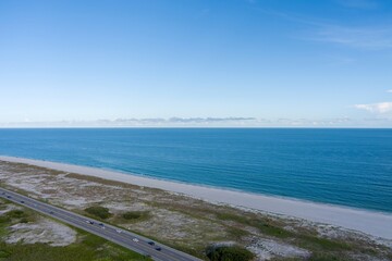 Wall Mural - Aerial view of the beach in Gulf Shores, Alabama