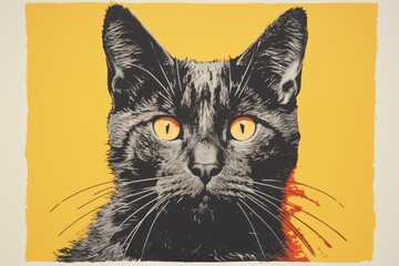 Canvas Print - Cat mammal animal pet.