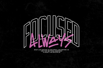 Wall Mural - streetwear aesthetic typography quotes poster design templates