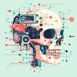© sengah - skull modern tech