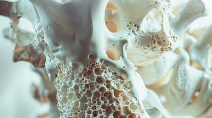 Wall Mural - osteoporosis. bone destruction. World Osteoporosis Day. October 20th.