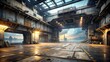 © boxs - The Last Bastion: The Empty Docking Bay of a War-Torn Spaceport  AI generated