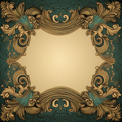 Wall Mural - classic background, ornamental frame