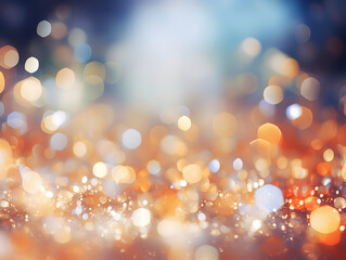 Poster - Wonderful Abstract multicolored Bokeh lights backdrop creates a vibrant atmosphere