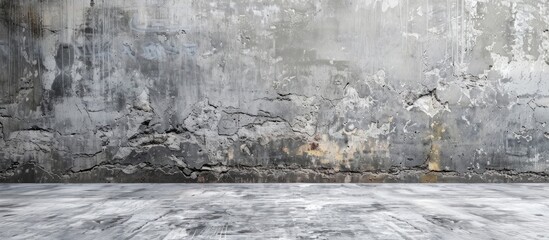 Poster - Grey painted concrete wall with a blank copy space image