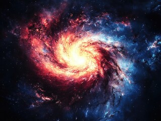 spiral galaxy with stars