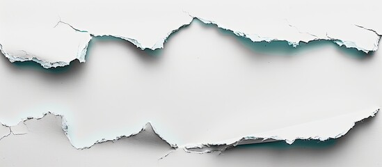 Wall Mural - Background with torn hole in paper creating copy space image