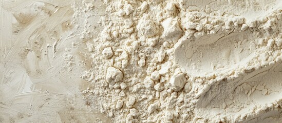 Aufkleber - Texture of wheat flour powder with a clear copy space image