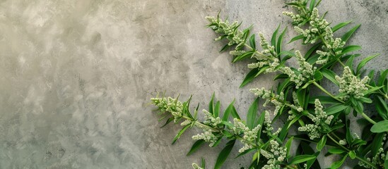 Aufkleber - A herb called Mugwort with a copy space image