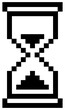© IJ-studio - Pixel hourglass icon or Mouse cursor . Loading hourglass icon.Verctor