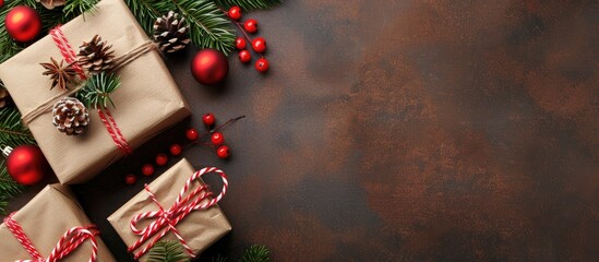 Poster - List for Christmas shopping with an image of space to copy