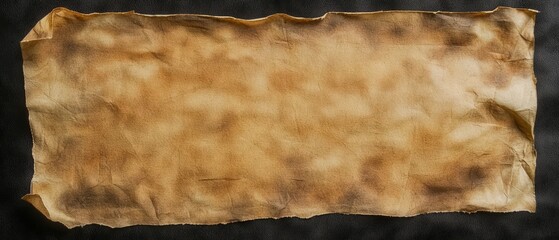 Overlay of parchment appearance, on black background, Generative AI 