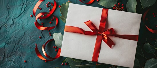 Poster - German phrase for voucher on a greeting card s background with copy space image