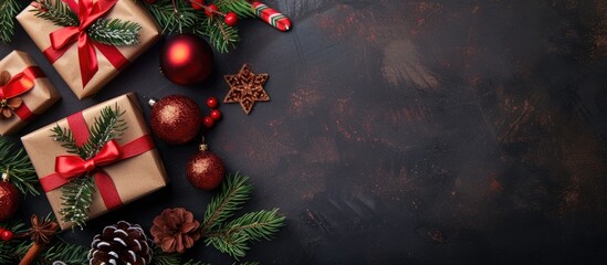 Poster - List for Christmas shopping with an image of space to copy