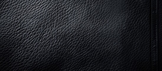 Aufkleber - Patterned black leather with a textured surface perfect for a versatile copy space image
