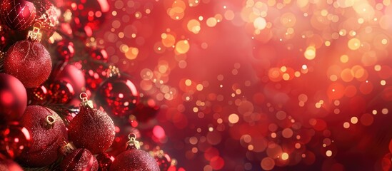 Poster - Festive background for Christmas and New Year s with an area for additional image or text
