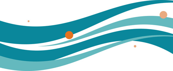 business wave border