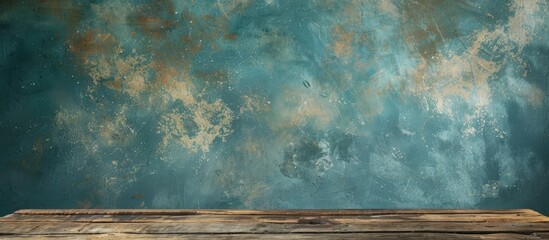 Aufkleber - a vintage blue backdrop with room for copy space image