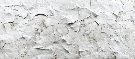 Aufkleber - Retro pattern wall with a grungy white background resembling old natural cement or stone texture Ideal for a conceptual wall banner with a copy space image