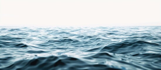 Leinwandbilder - White background featuring a serene sea perfect for a copy space image