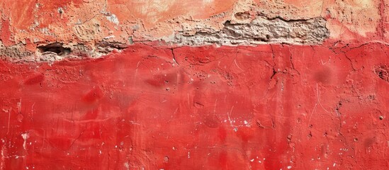 Aufkleber - Texture of a red wall providing a background with ample space for a copy paste image