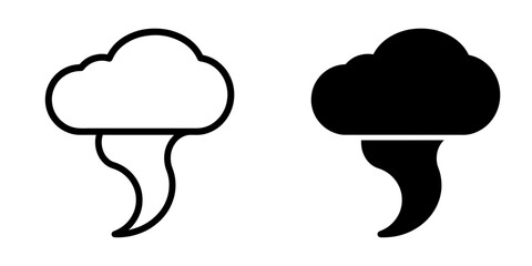 Poster - ofvs676 outlinefilledvectorsign ofvs - tornado typhoon vector icon . twister cyclone sign . hurrican