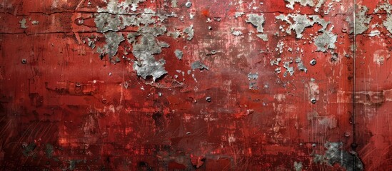 Poster - Old walls with various scratches a dark side red finish and a Halloween theme ideal for a copy space image