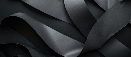 Leinwandbilder - A stunning backdrop featuring black paper with copy space image