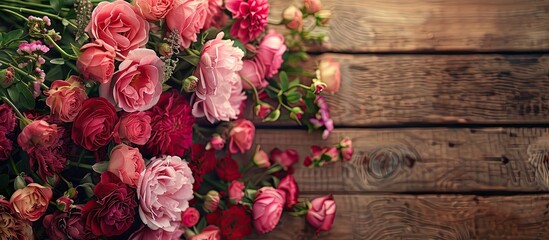 Poster - Gorgeous flowers suitable for celebrations like Mother s Women s or Valentine s Day with ample copy space for images