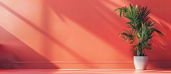 Poster - This stylish concept captures the trendy living coral color theme of the year with a visually appealing copy space image